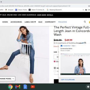 Madewell Jeans 26